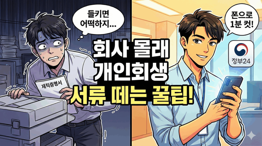 개인회생 서류 몰래 떼기