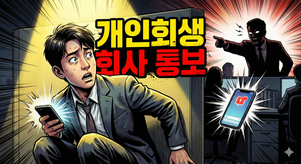 개인회생 회사에 연락