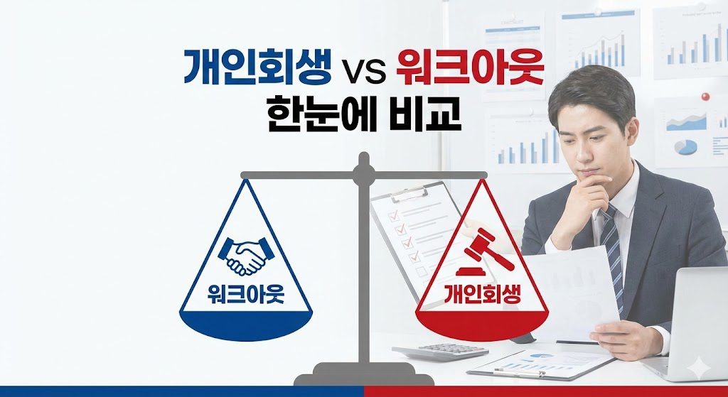 개인회생 vs 워크아웃 비교