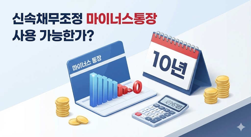 신속채무조정 마이너스통장