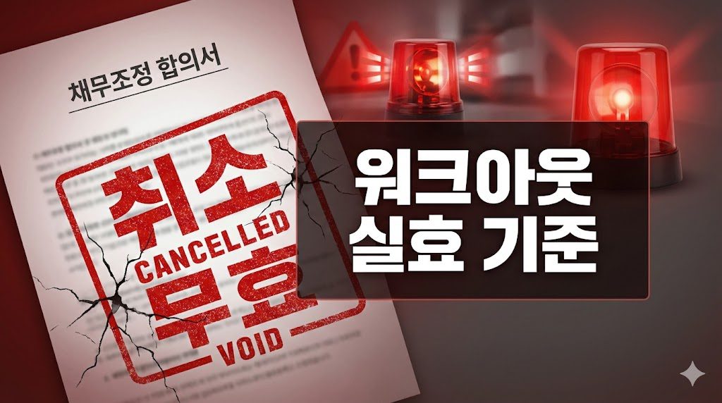 워크아웃 실효 기준